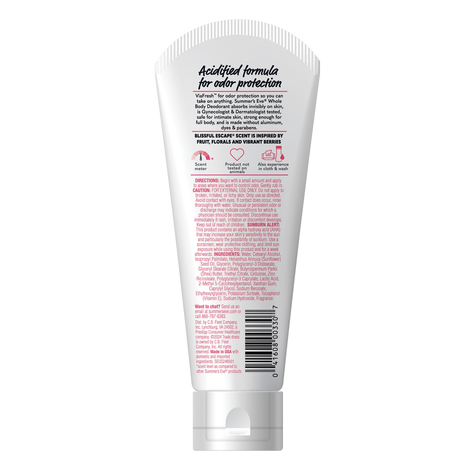 Uso diario con Summer's Eve Blissful Escape para cuerpo completo