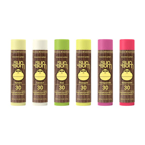 Sun Bum balsamo labial SPF 30 en estuche de 6 sabores, protección e hidratación