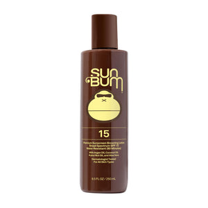 Sun Bum Browning Lotion en botella para bronceado gradual y protección solar