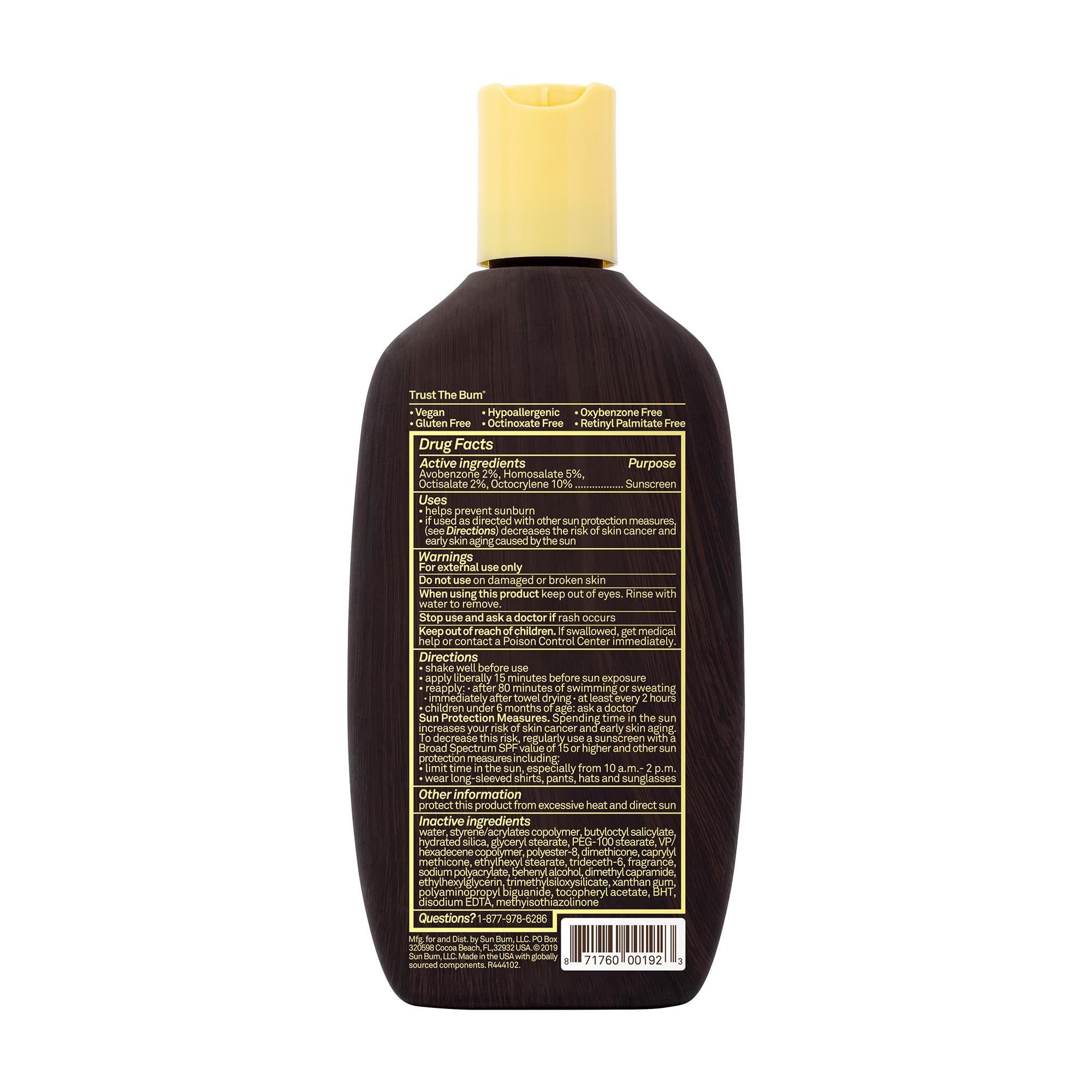 Sun Bum Original SPF 15 rutina diaria con protección constante para la piel