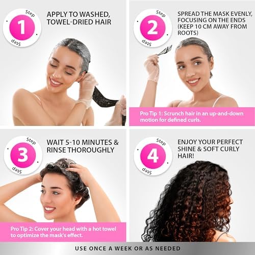 SUNATORIA evita encrespamiento y ofrece control diario del cabello rizado.