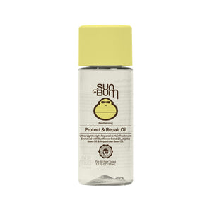Sun Bum Revitalizante Aceite: botella, tratamiento ligero que protege y repara el cabello.
