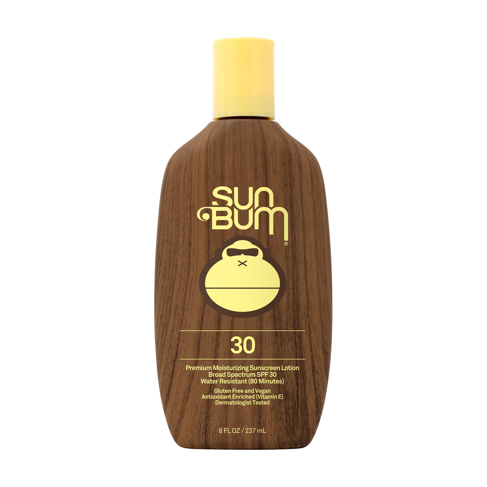 Sun Bum Original SPF30 loción corporal en botella, hidrata y protege la piel.