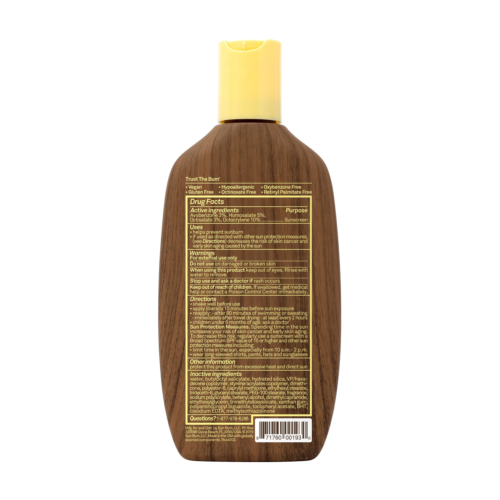 Ideal para uso diario en la playa, Sun Bum SPF30.