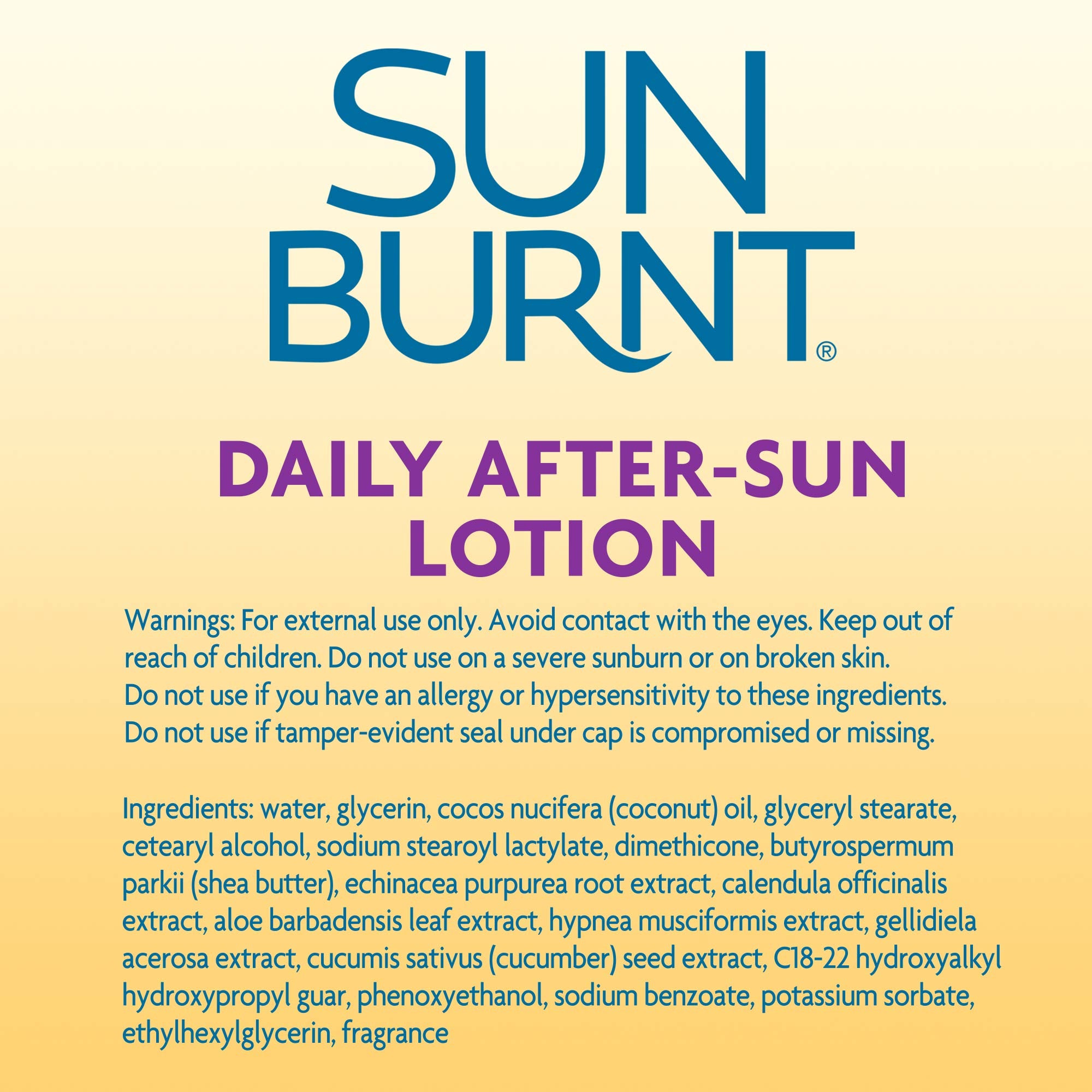 Sunburnt loción calmante para piel sensible tras exposición solar