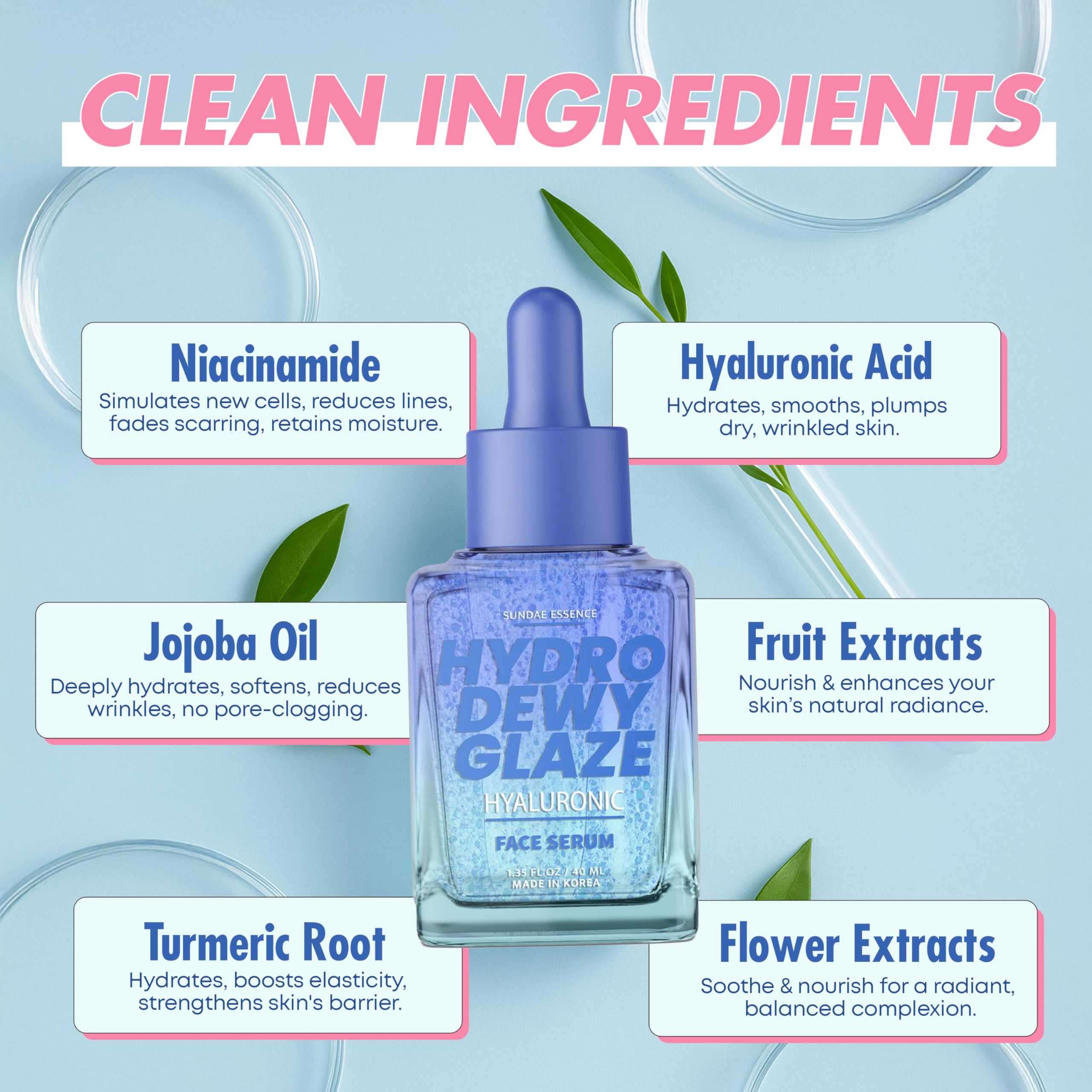 Sunday Essence Serum, textura ligera que se absorbe rápidamente.