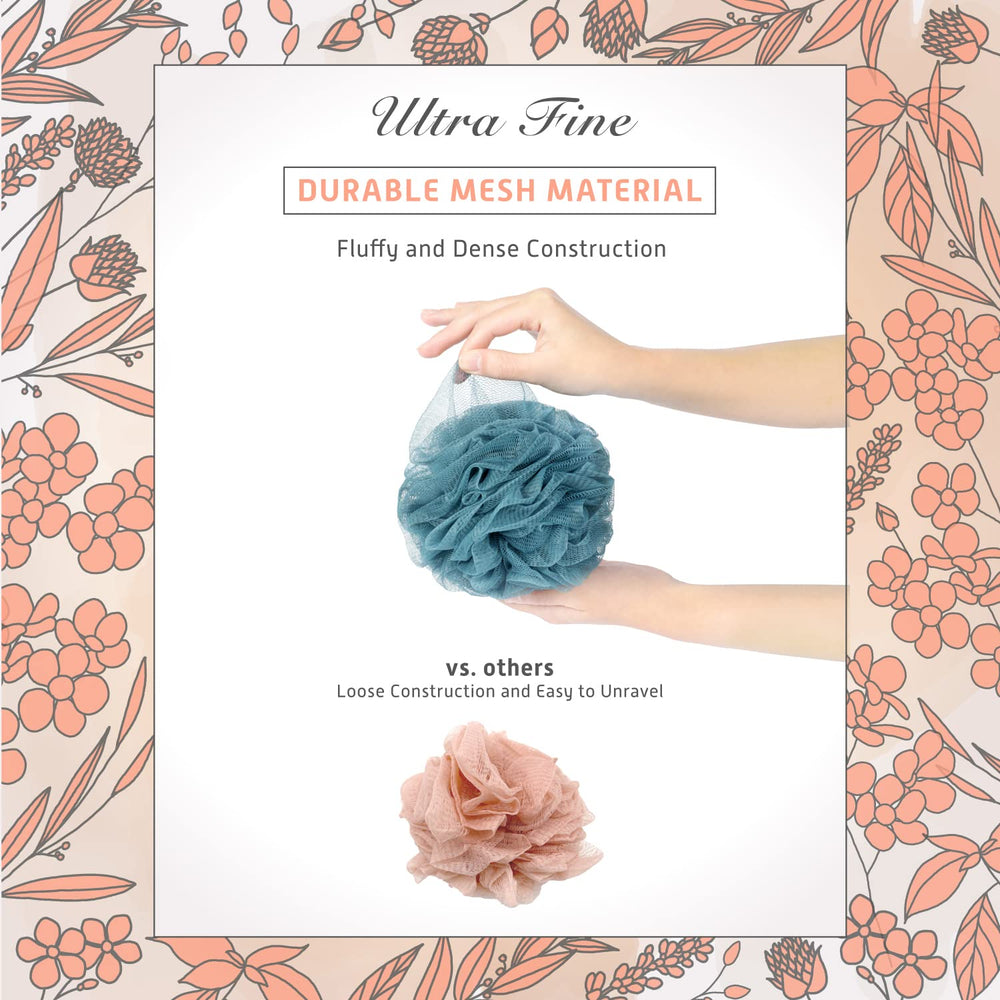 Sunlite Spongentle, conjunto de 4 colores vibrantes para la ducha.