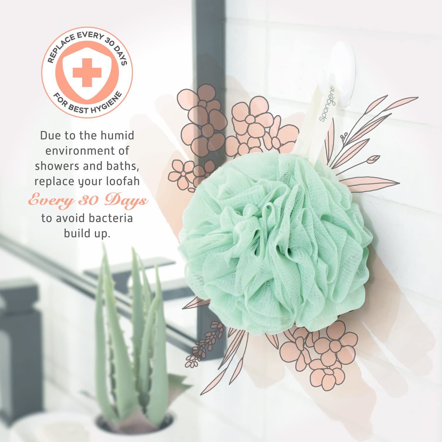 Sunlite Spongentle, uso diario con gel de baño para exfoliar suavemente.