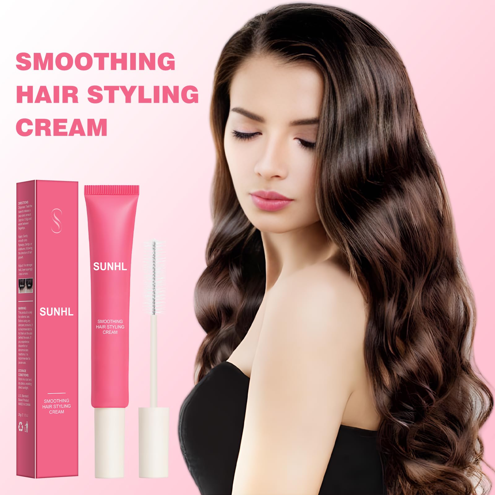 Sunnyholiday crema peinado controla frizz y aporta brillo suave para cualquier look.