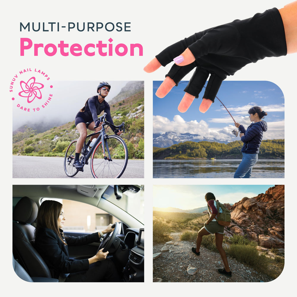 SUNUV guantes UV para casa o salón, calidad profesional en uso diario.