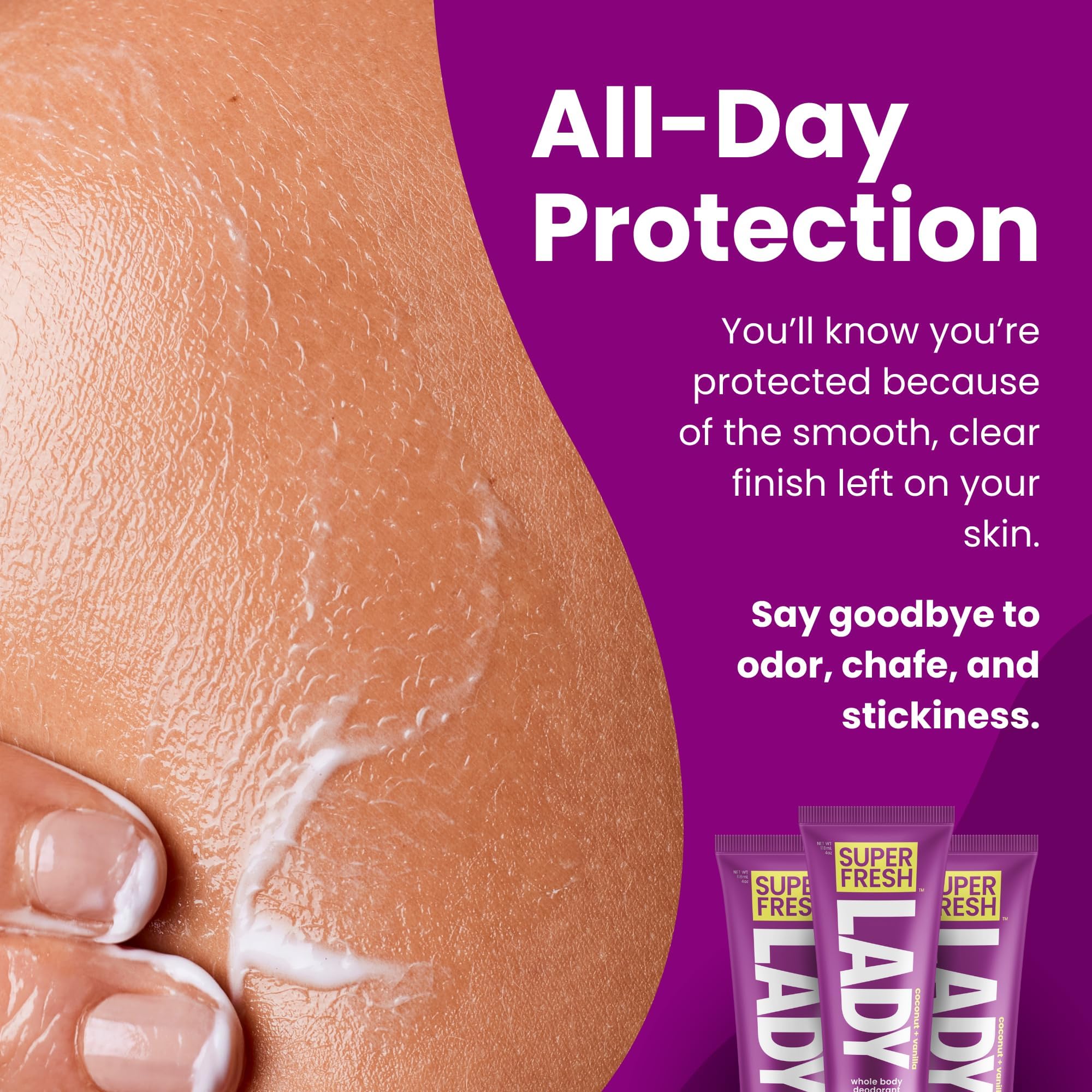 Ingrediente clave Aloe Vera y coco: Super & Fresh Co. Lady Parts para piel suave.