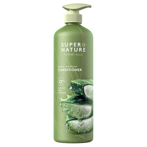 Super Nature Aloe: botella para hidratación suave diaria del cabello.