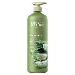 Super Nature Aloe: botella para hidratación suave diaria del cabello.