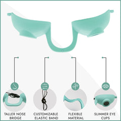 Copas para ojos delgadas mejoran comodidad y estética durante uso prolongado.