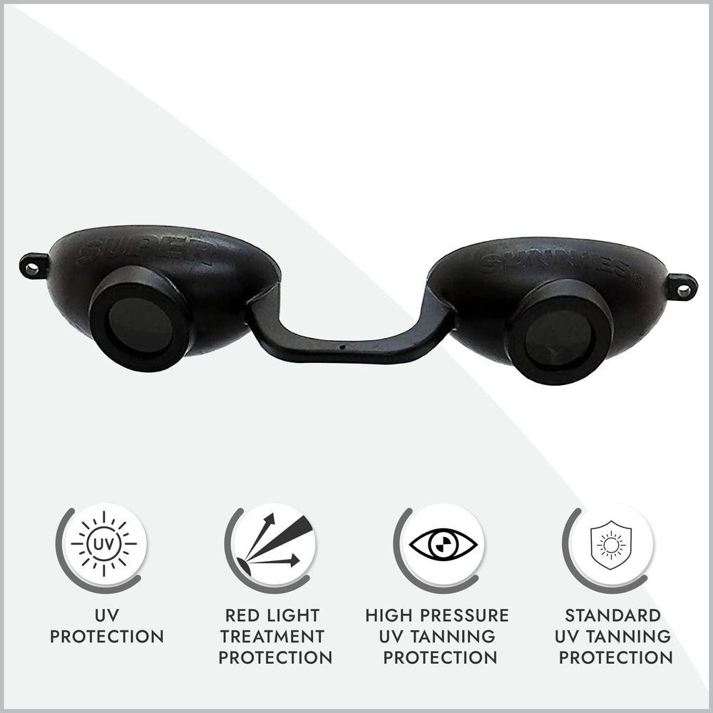 Correa elástica de Super Sunnies EVO Flex para ajuste seguro durante el uso.