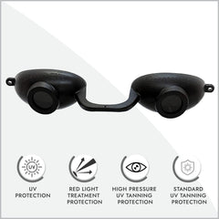 Correa elástica de Super Sunnies EVO Flex para ajuste seguro durante el uso.