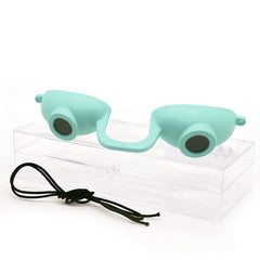 Gafas EVO Flex de Super Sunnies protegen los ojos durante bronceado en cabina.