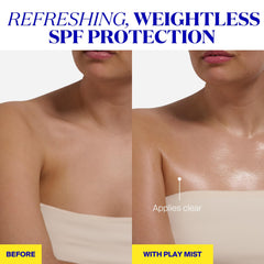 Supergoop PLAY absorción rápida deja sensación ligera en la piel
