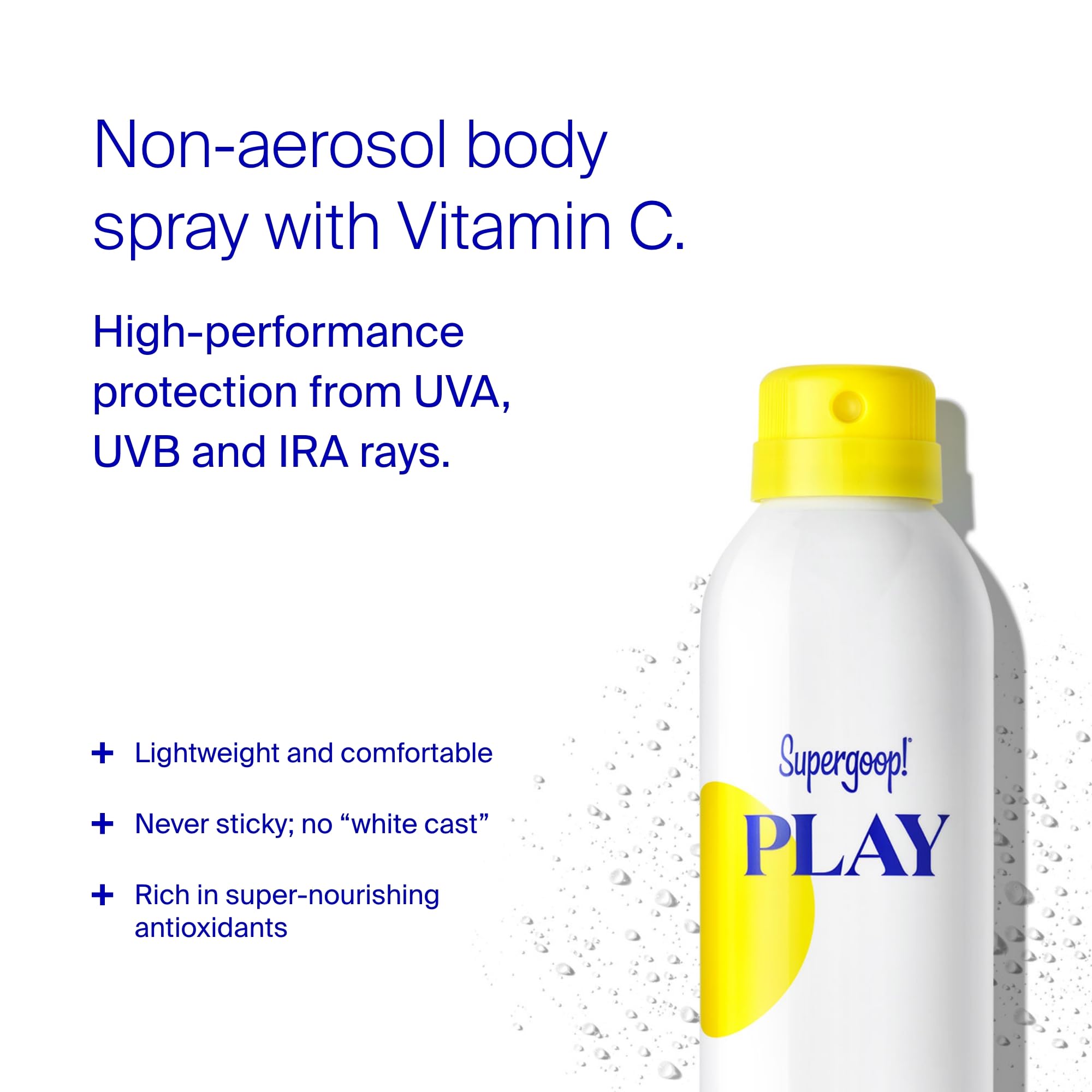 Supergoop PLAY aplicación en cuerpo sin aerosol para uso rápido y limpio