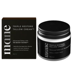 Superior Mane crema de manteca de res antiedad para hombres, suaviza líneas