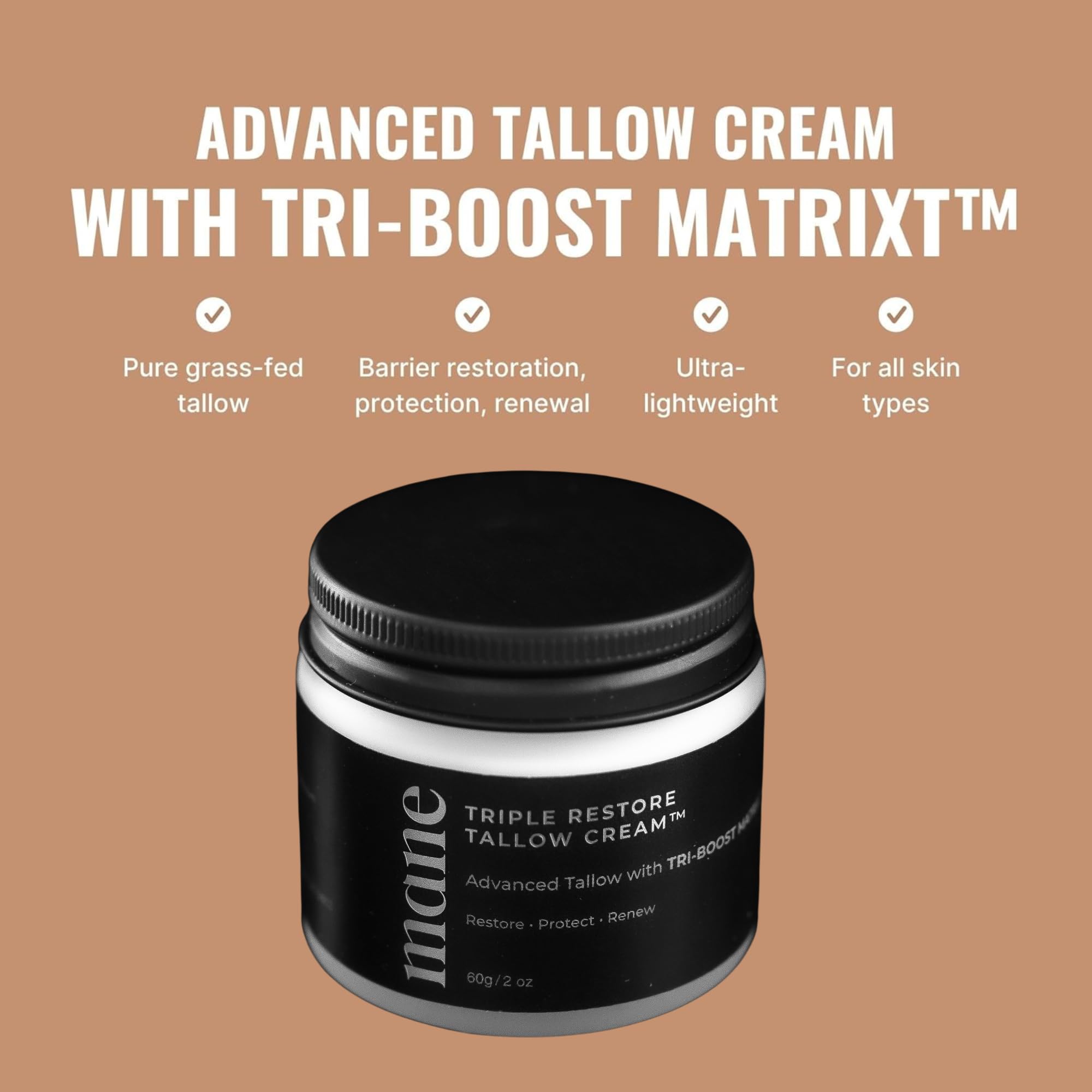 Superior Mane manteca de res con ceramidas hidrata sin grasa