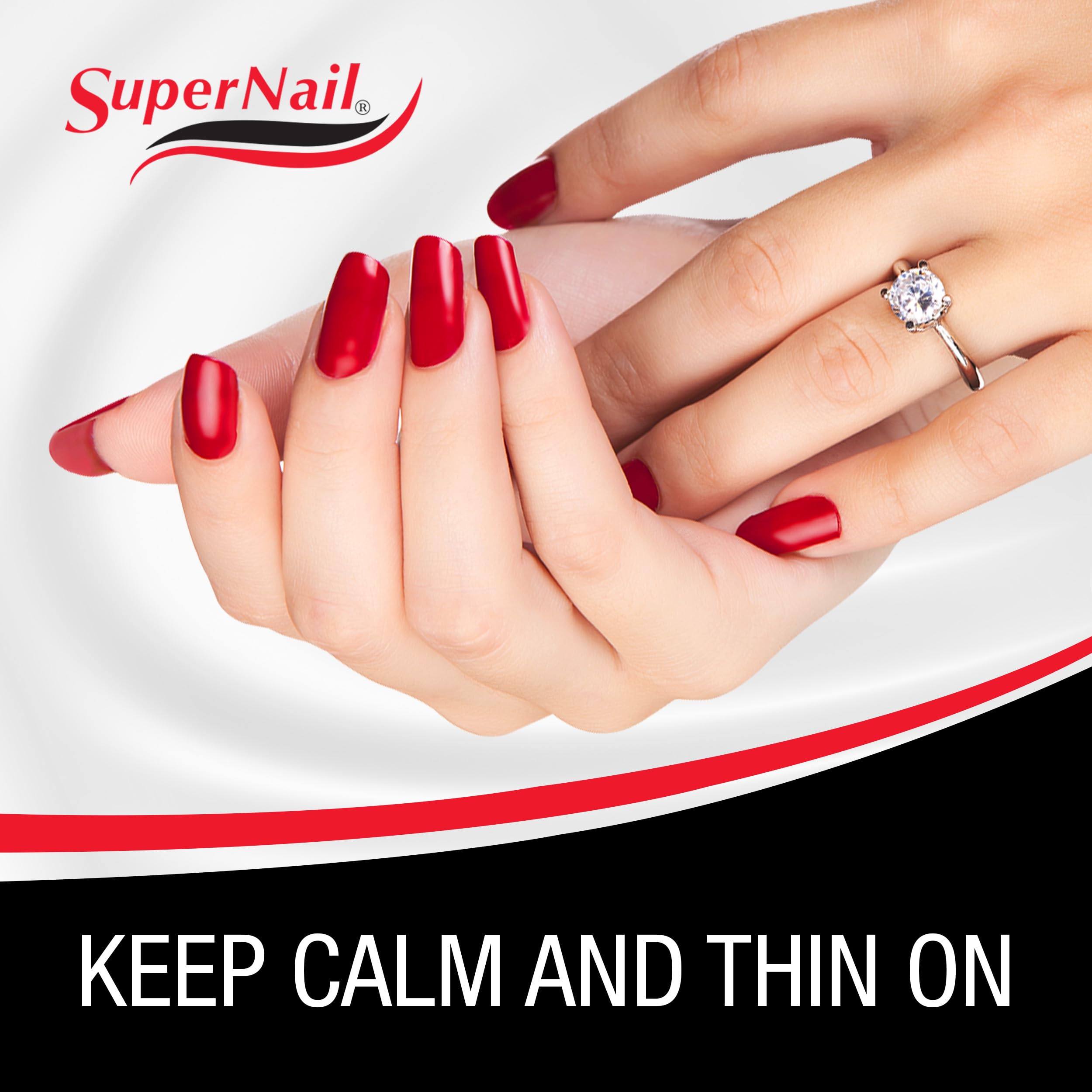 SuperNail aplicación suave e igualada para capas limpias sin rayas.