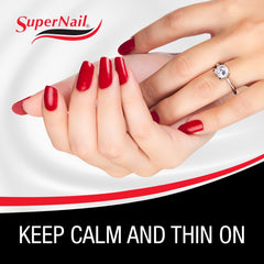 SuperNail aplicación suave e igualada para capas limpias sin rayas.