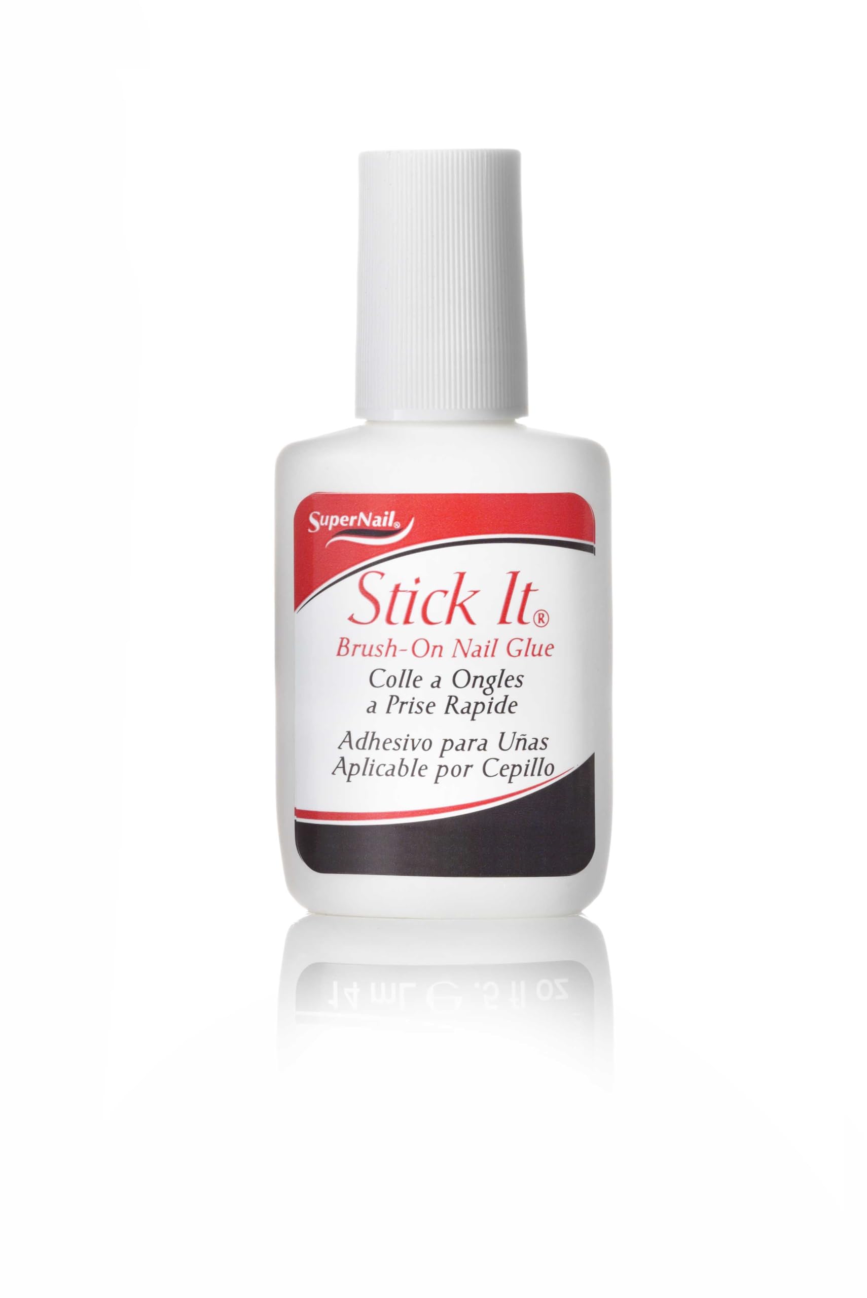 SuperNail Stick It Glue con pincel para aplicación precisa y control