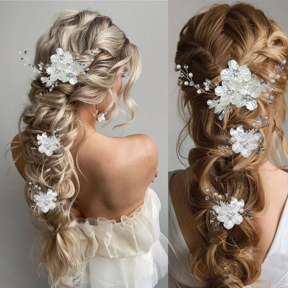 Supgoodom pinza cabello boda con perlas, complemento elegante para estilos.