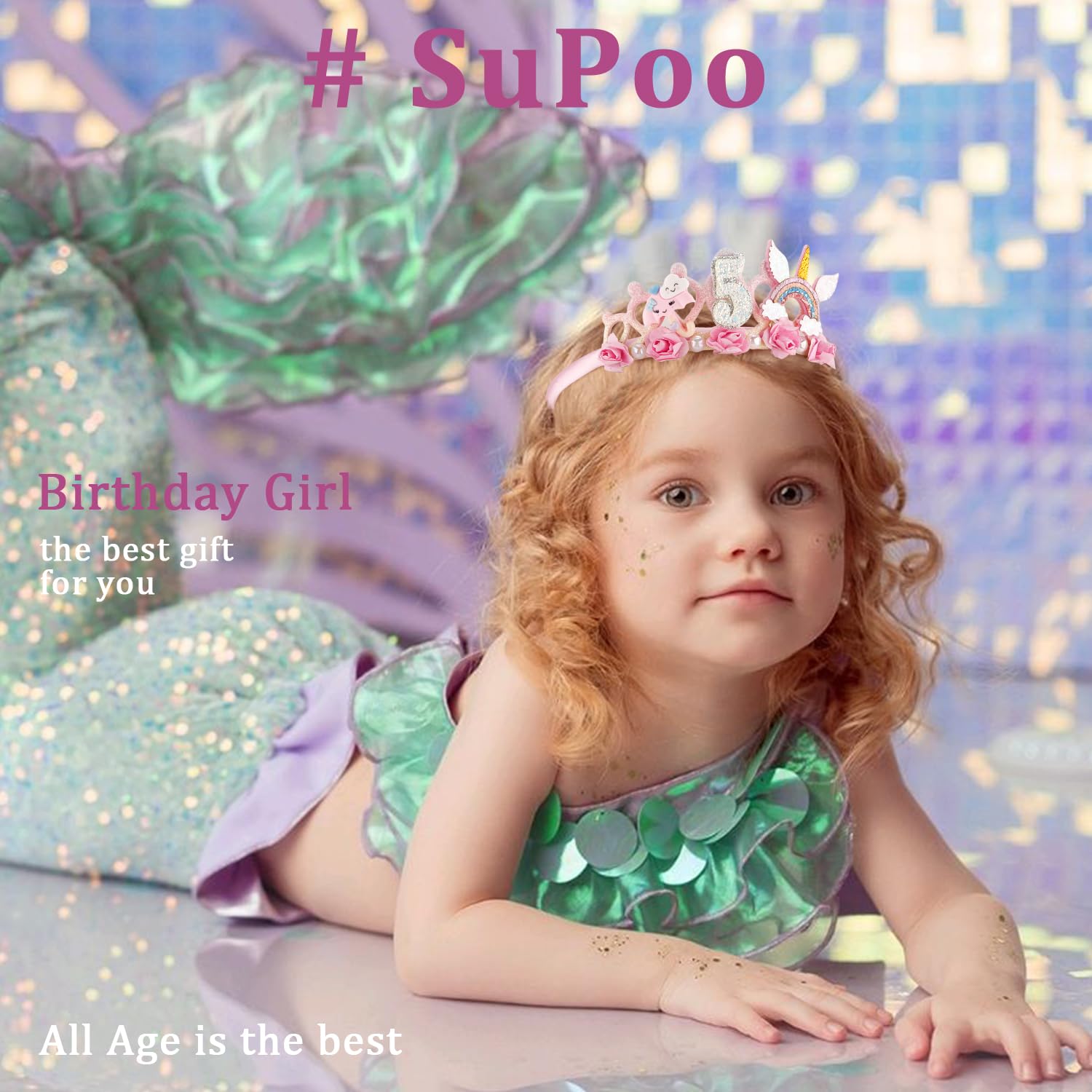 SuPoo detalle flor y perlas, diseño llamativo para fotos