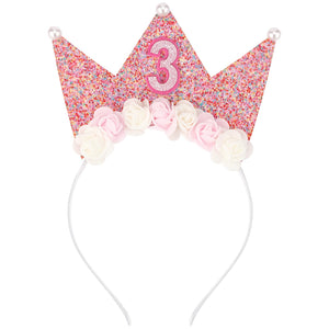 SuPoo diadema para niña, cómodo y ligero para toda la celebración.