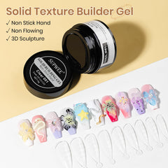 SUPWEE Gel Builder Arte 3D Transparente: modela uñas con precisión.
