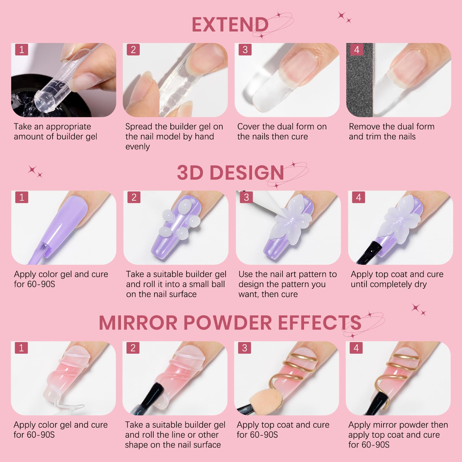 SUPWEE kit completo para uñas, todo lo necesario en casa