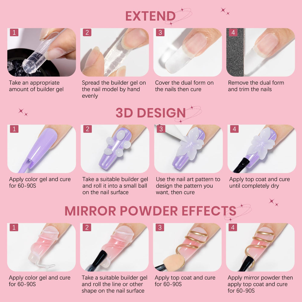 SUPWEE kit completo para uñas, todo lo necesario en casa
