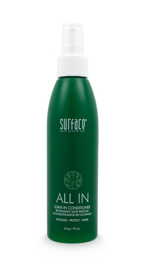 SURFACE ALL IN botellas-desenredante: desenreda y suaviza el cabello.