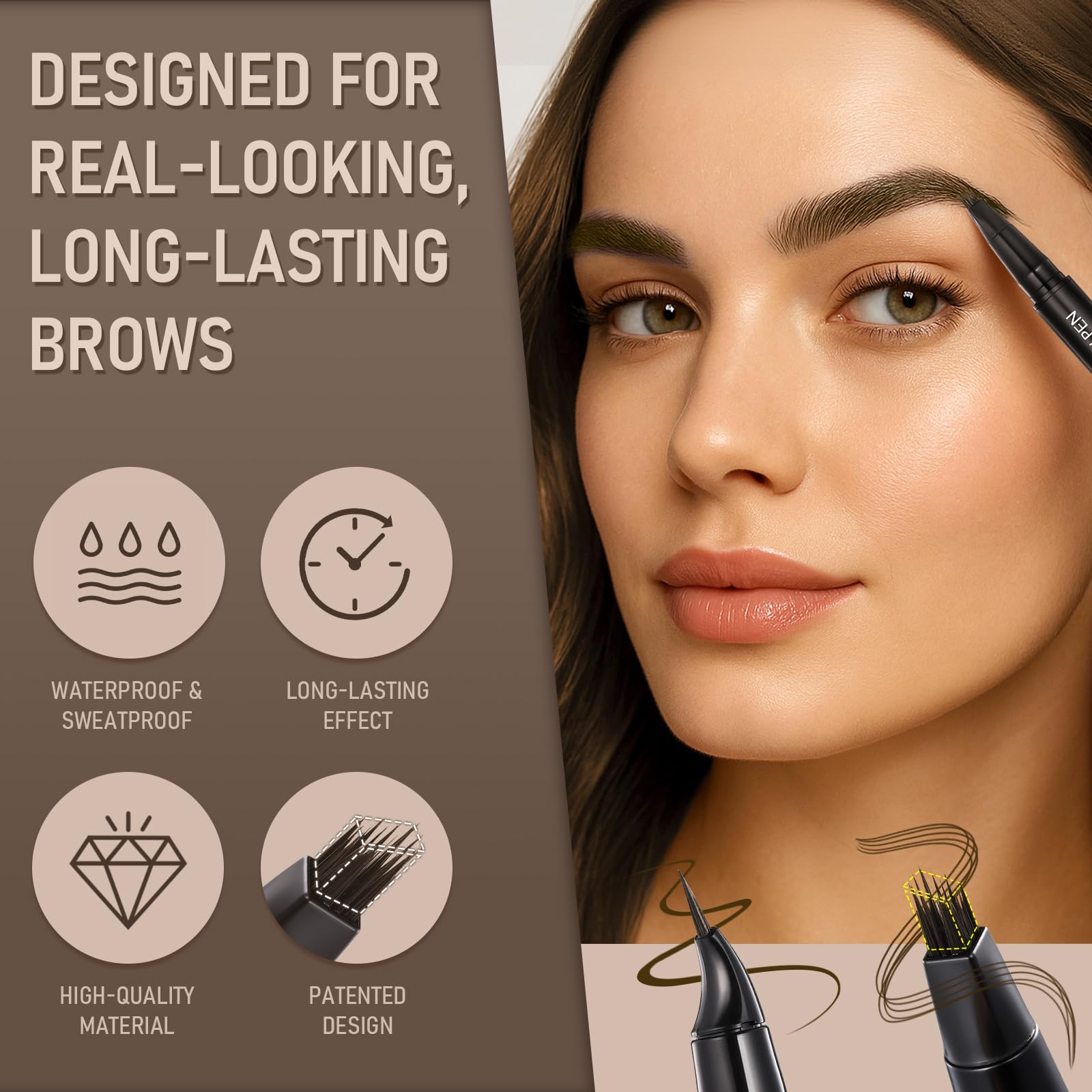SUSIKEKI arco de cejas definido con precisión.