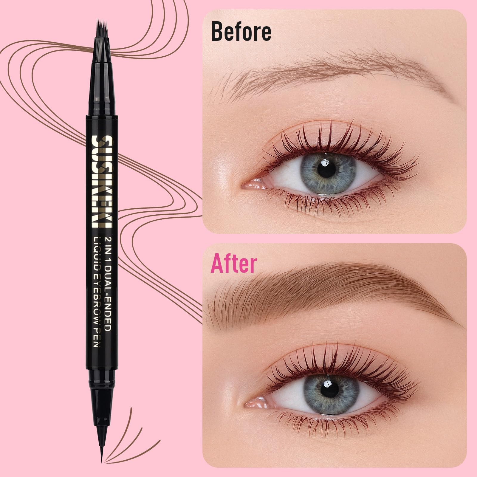 SUSIKEKI diseño 2 en 1 para looks naturales o intensos