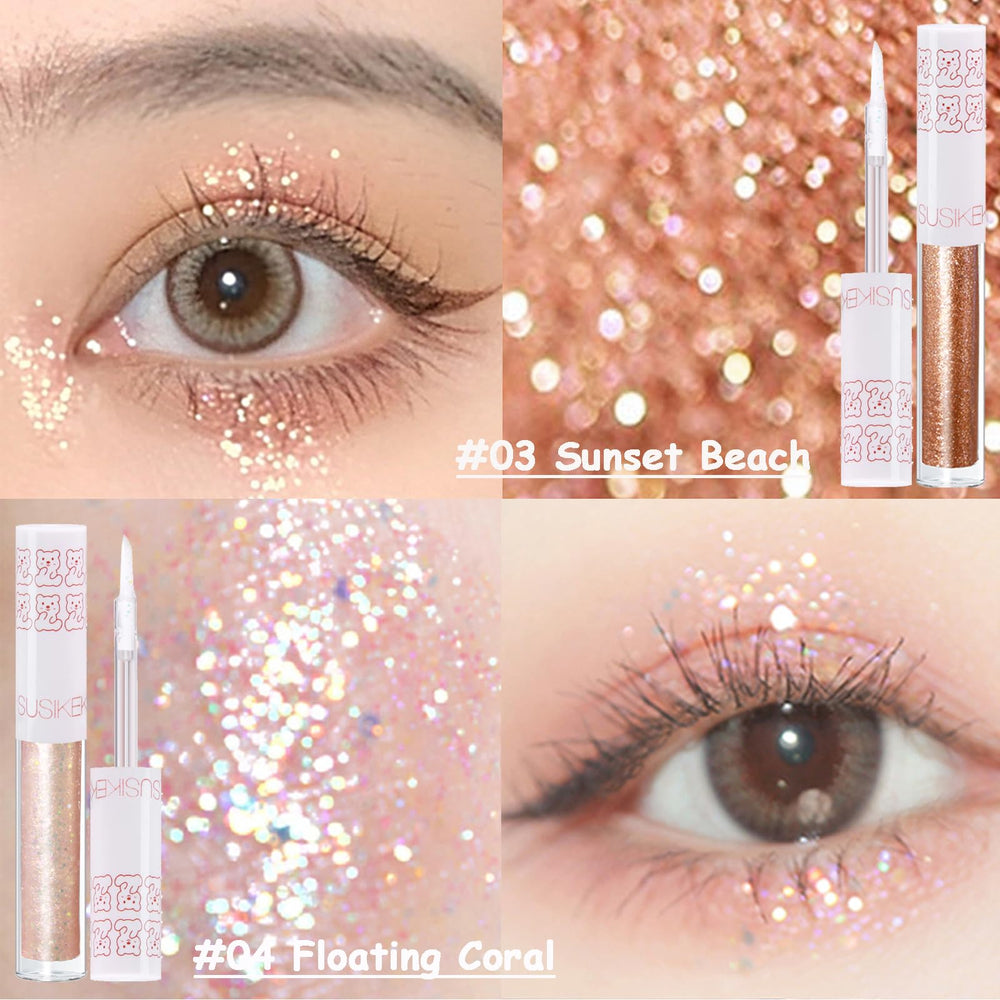SUSIKEKI sombra líquida brillante luna desértica para efecto seductor y duradero.