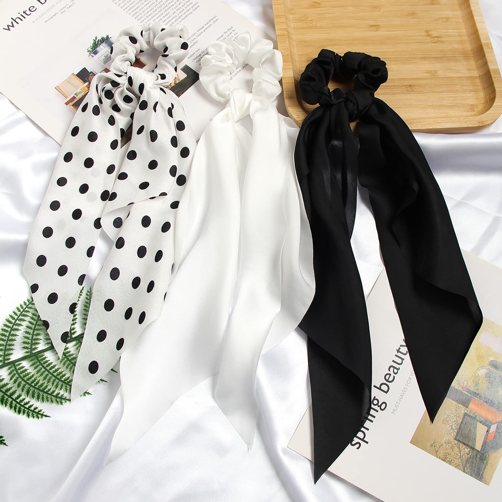 SUSULU Scrunchies uso moño para look diario.