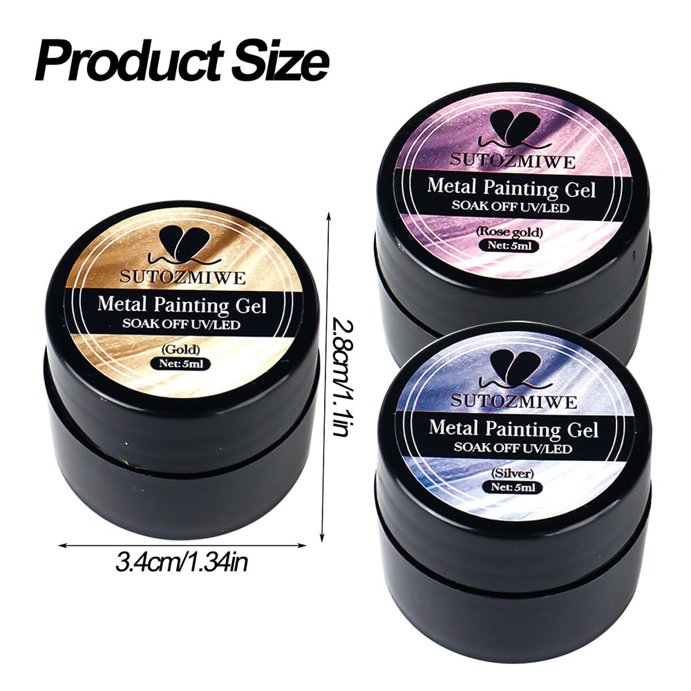 Gel SUTOZMIWE color con efecto espejo para uñas creativas