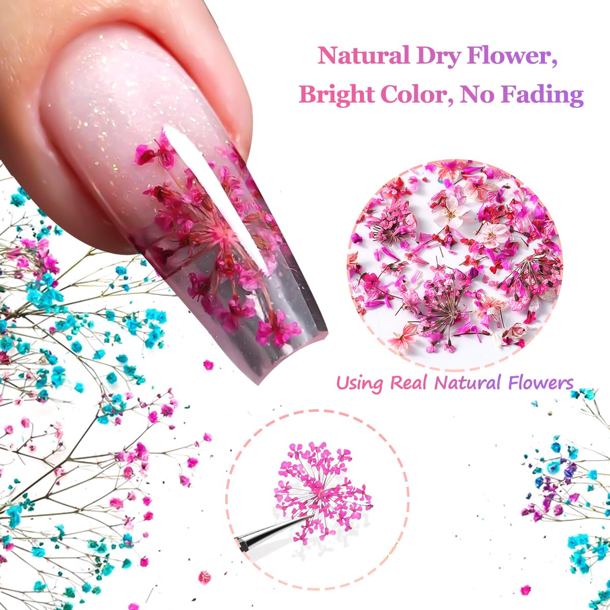 SUTOZMIWE patrones florales pequeños para diseños elegantes en uñas.