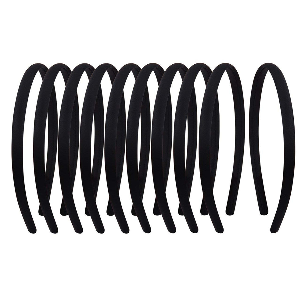 Suyegirl Bandas satinadas de 1 cm: suaves, cómodas y antideslizantes para cualquier peinado.