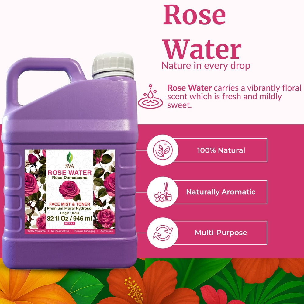 SVA Agua de Rosa: pulverizador para refrescar rostro y cuerpo.