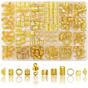 SVNMU clips espiral dorados para trenzas, estilo audaz y seguro.