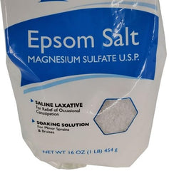 Swan Epsom Salt 16 onzas, cucharita de medición para dosis precisas.