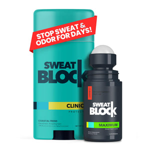 SweatBlock aplicador antitranspirante para aplicación nocturna y sudor controlado.