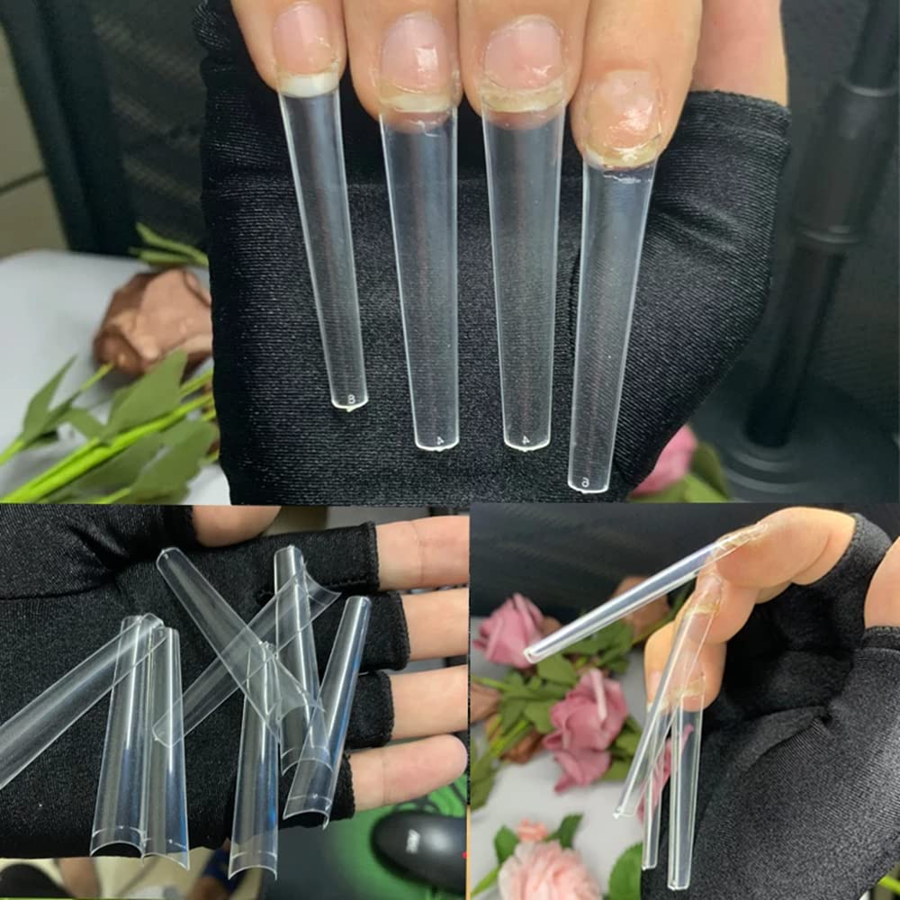 SWETIDY uñas acrílicas claras para acabado natural