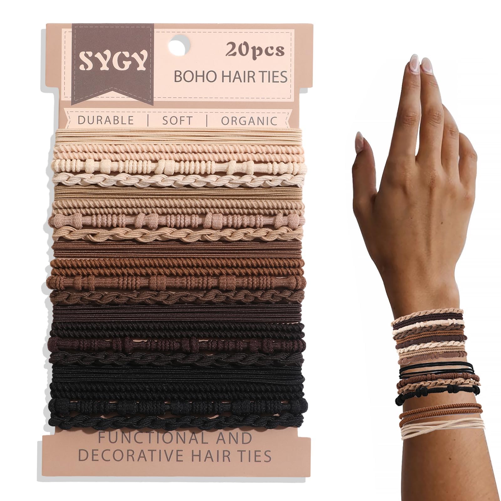 SYGY ligas boho 2 en 1 para cabello y muñeca
