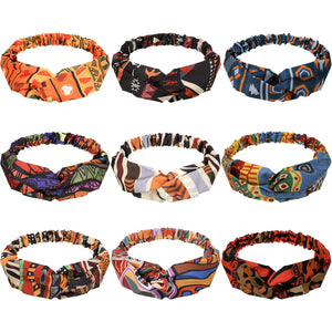 Syhood diademas africanas boho con patrón colorido para uso diario.