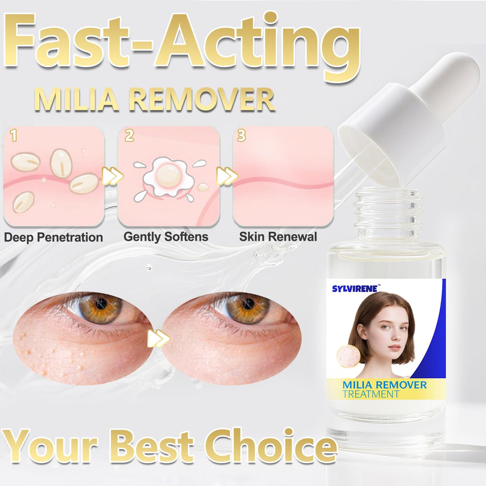 Empaque portátil de Sylvirene Milia Remover Serum para retoques.